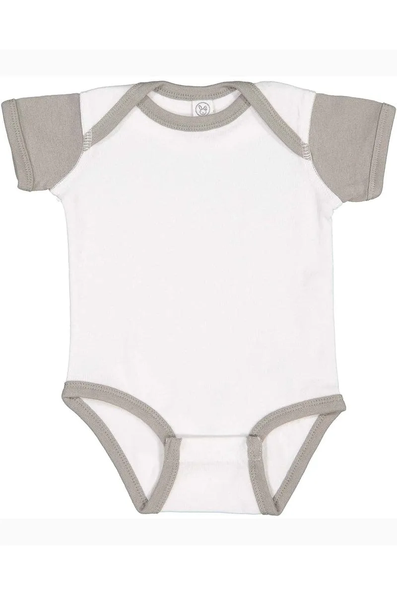 Rabbit Skins 4400: Infant Baby Rib Bodysuit, Extended Colors