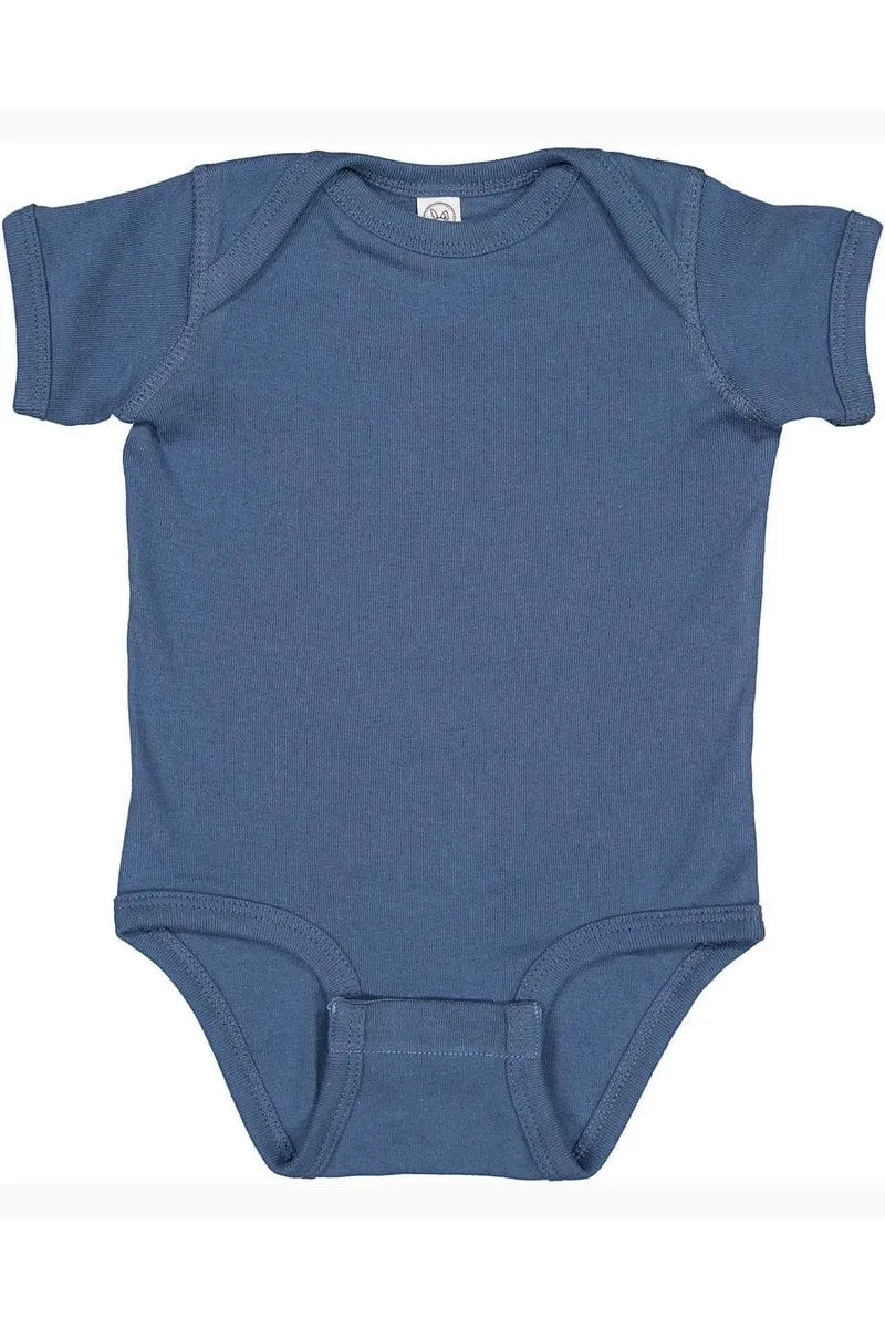 Rabbit Skins 4400: Infant Baby Rib Bodysuit, Extended Colors