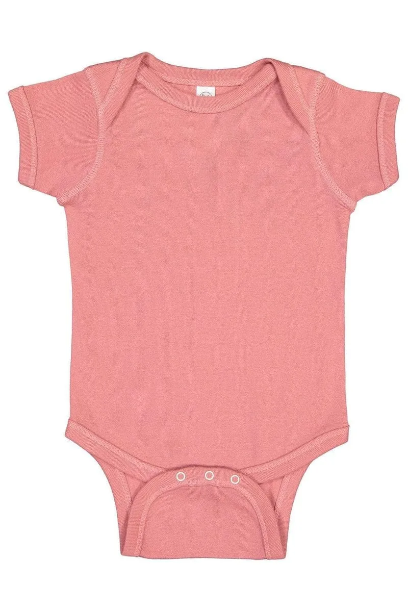 Rabbit Skins 4400: Infant Baby Rib Bodysuit, Traditional Colors