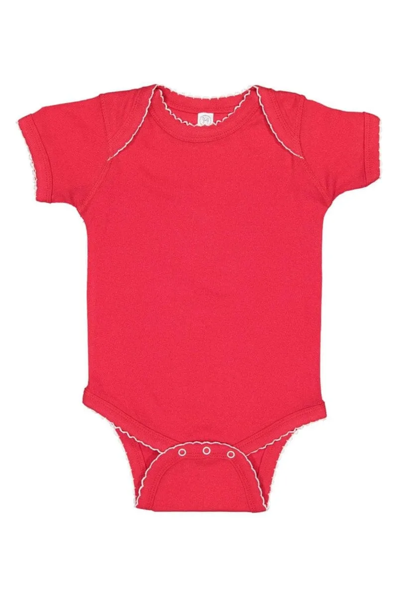 Rabbit Skins 4400: Infant Baby Rib Bodysuit, Traditional Colors