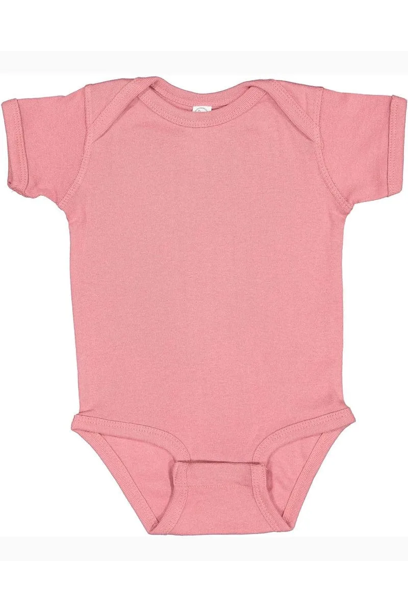 Rabbit Skins 4400: Infant Baby Rib Bodysuit, Traditional Colors