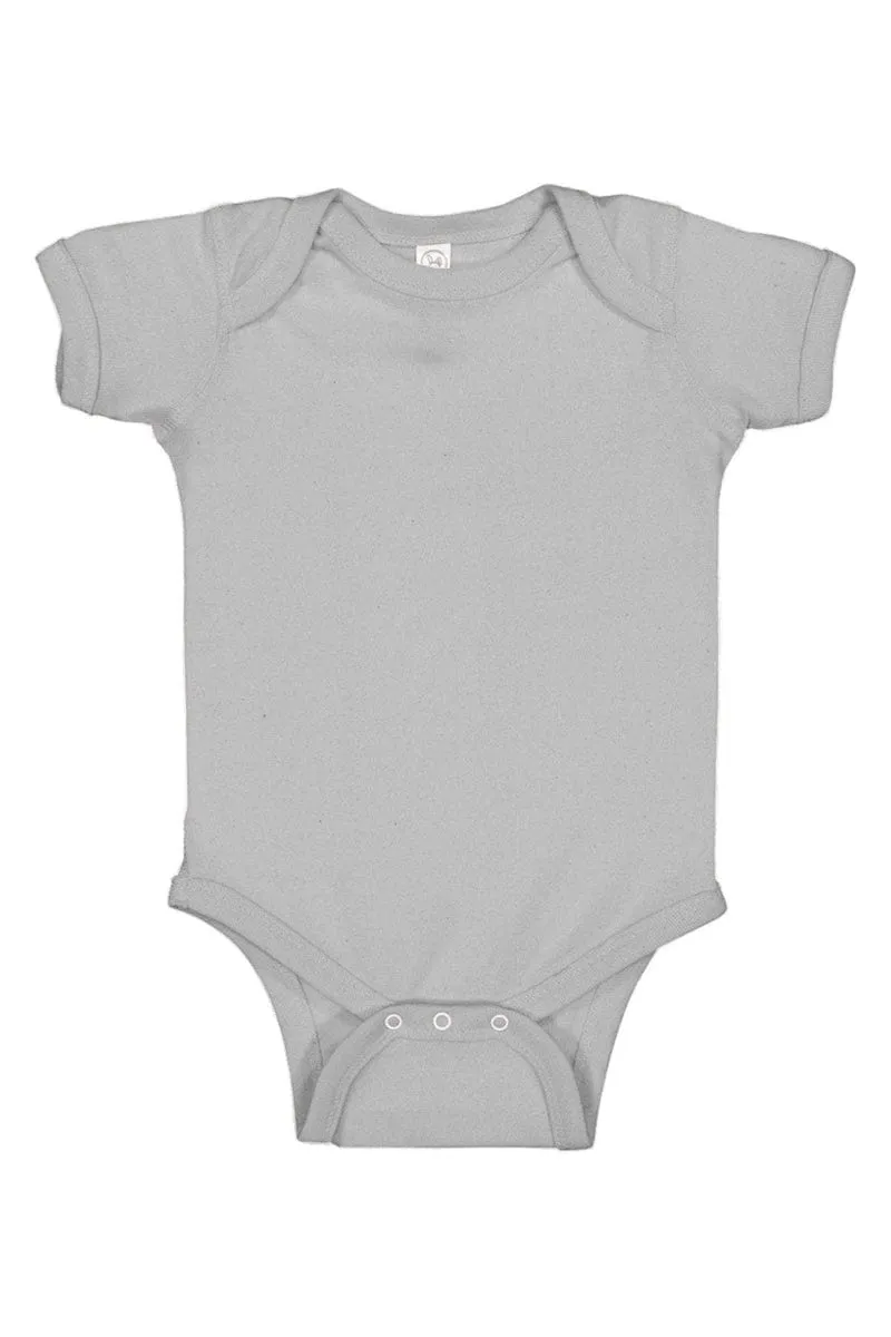 Rabbit Skins 4400: Infant Baby Rib Bodysuit, Traditional Colors