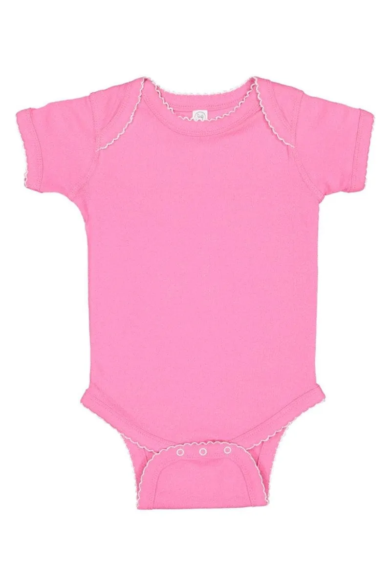 Rabbit Skins 4400: Infant Baby Rib Bodysuit, Traditional Colors