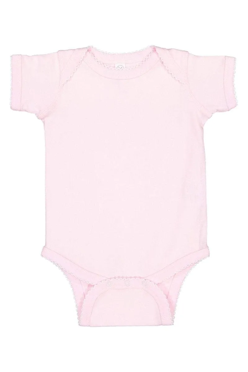 Rabbit Skins 4400: Infant Baby Rib Bodysuit, Traditional Colors