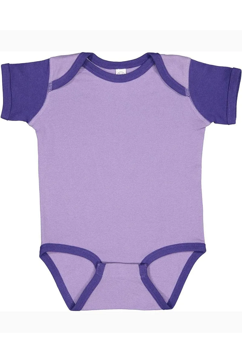 Rabbit Skins 4400: Infant Baby Rib Bodysuit, Traditional Colors