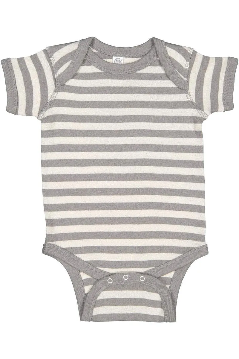 Rabbit Skins 4400: Infant Baby Rib Bodysuit, Traditional Colors