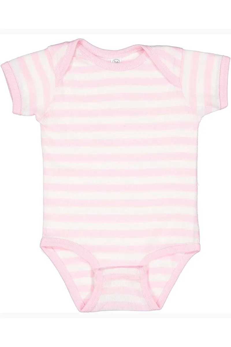 Rabbit Skins 4400: Infant Baby Rib Bodysuit, Traditional Colors