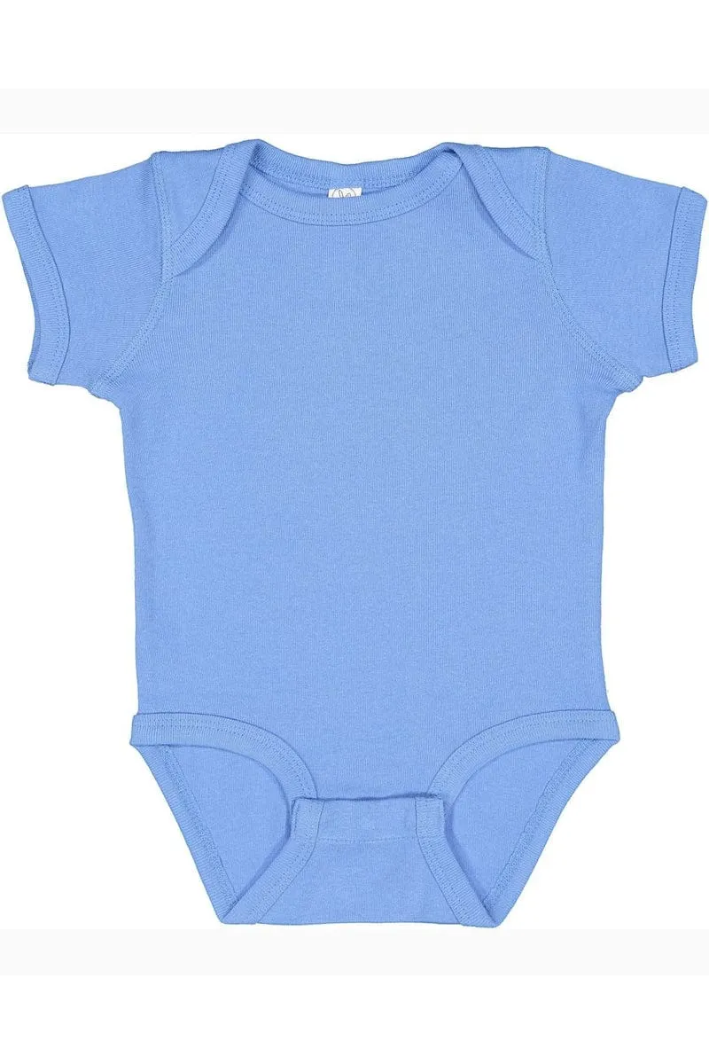 Rabbit Skins 4400: Infant Baby Rib Bodysuit, Traditional Colors