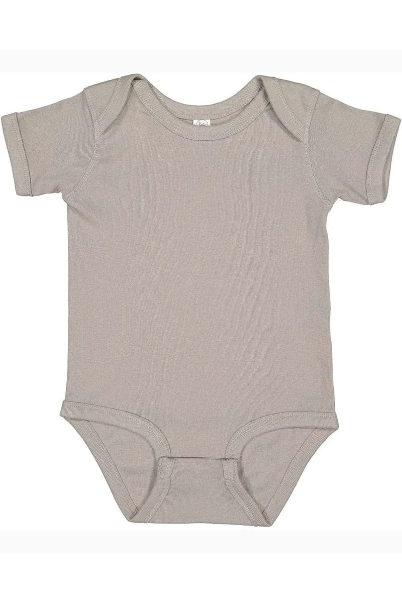 Rabbit Skins 4400: Infant Baby Rib Bodysuit, Traditional Colors