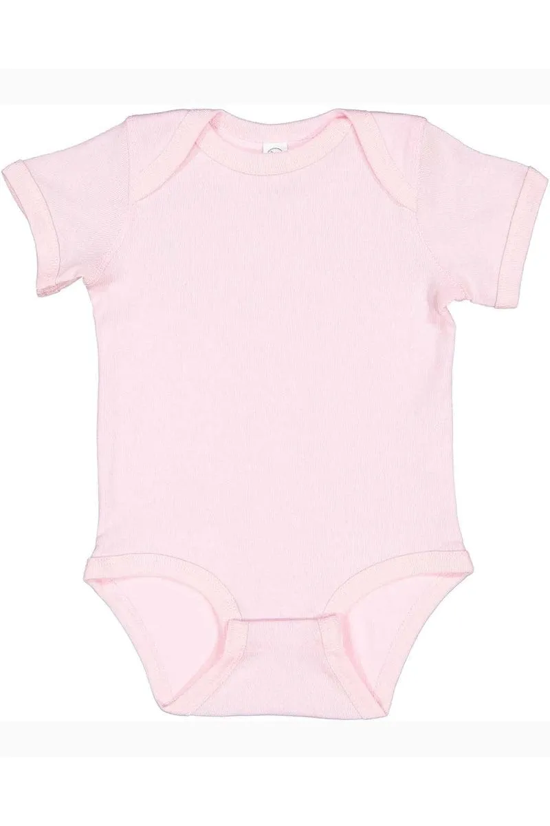 Rabbit Skins 4400: Infant Baby Rib Bodysuit, Traditional Colors