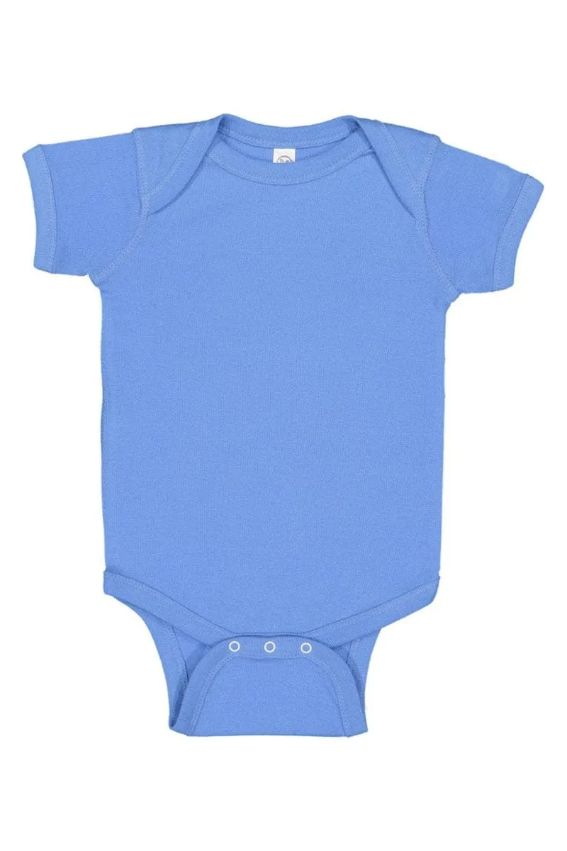 Rabbit Skins 4400: Infant Baby Rib Bodysuit, Traditional Colors