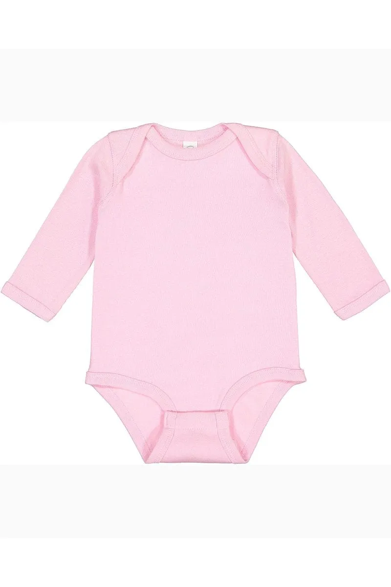 Rabbit Skins 4411: Infant Long-Sleeve Baby Rib Bodysuit