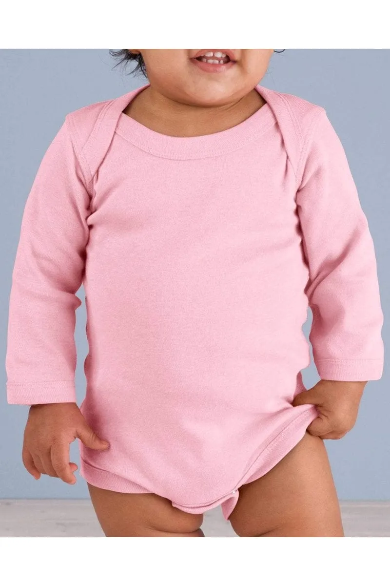 Rabbit Skins 4411: Infant Long-Sleeve Baby Rib Bodysuit