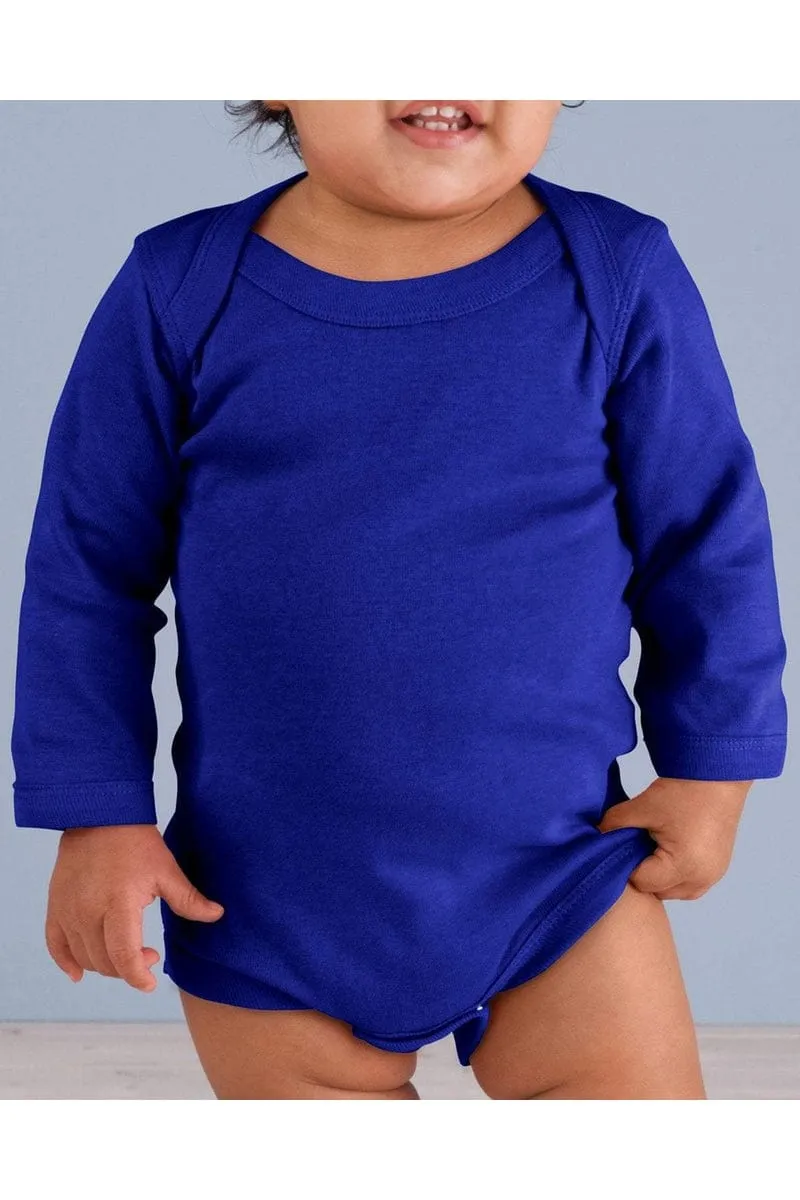 Rabbit Skins 4411: Infant Long-Sleeve Baby Rib Bodysuit