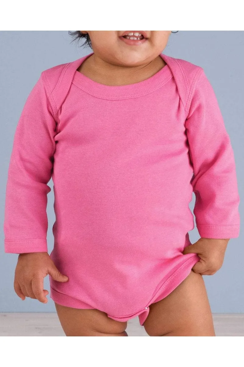 Rabbit Skins 4411: Infant Long-Sleeve Baby Rib Bodysuit