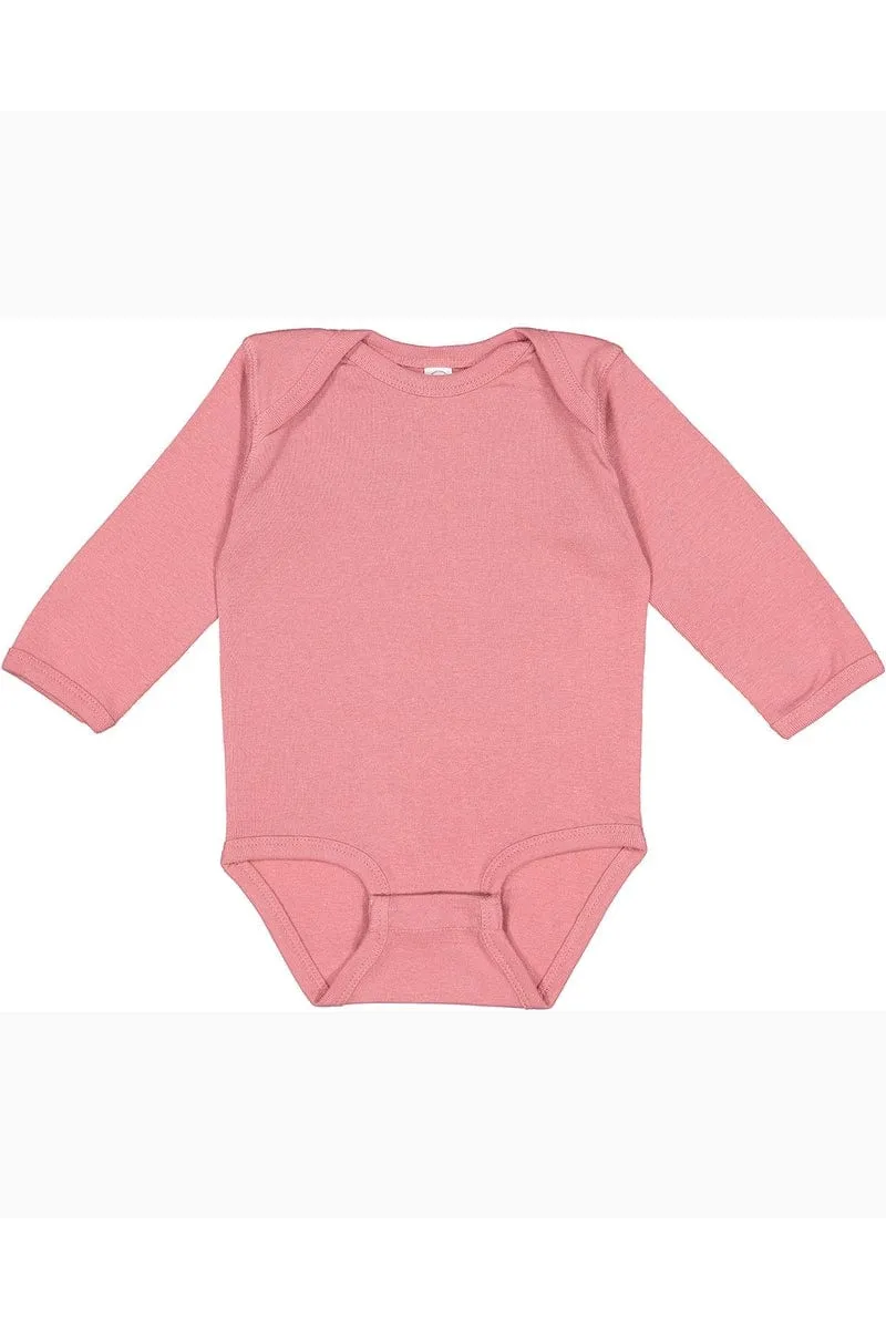 Rabbit Skins 4411: Infant Long-Sleeve Baby Rib Bodysuit