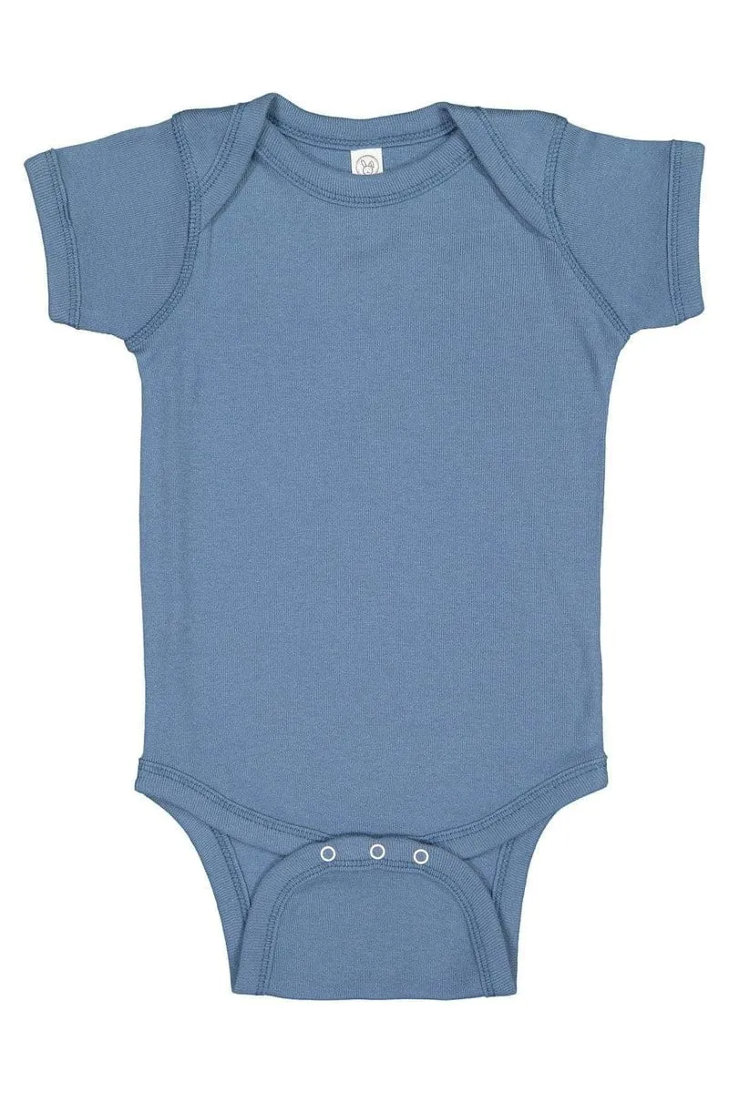 Rabbit Skins 4424: Infant Fine Jersey Bodysuit, Traditional Colors