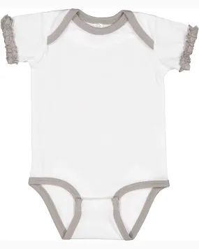 Rabbit Skins 4429 Infant Ruffle Bodysuit