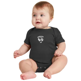 Rabbit Skins Infant Short Sleeve Baby Rib Bodysuit - Wolv Kit