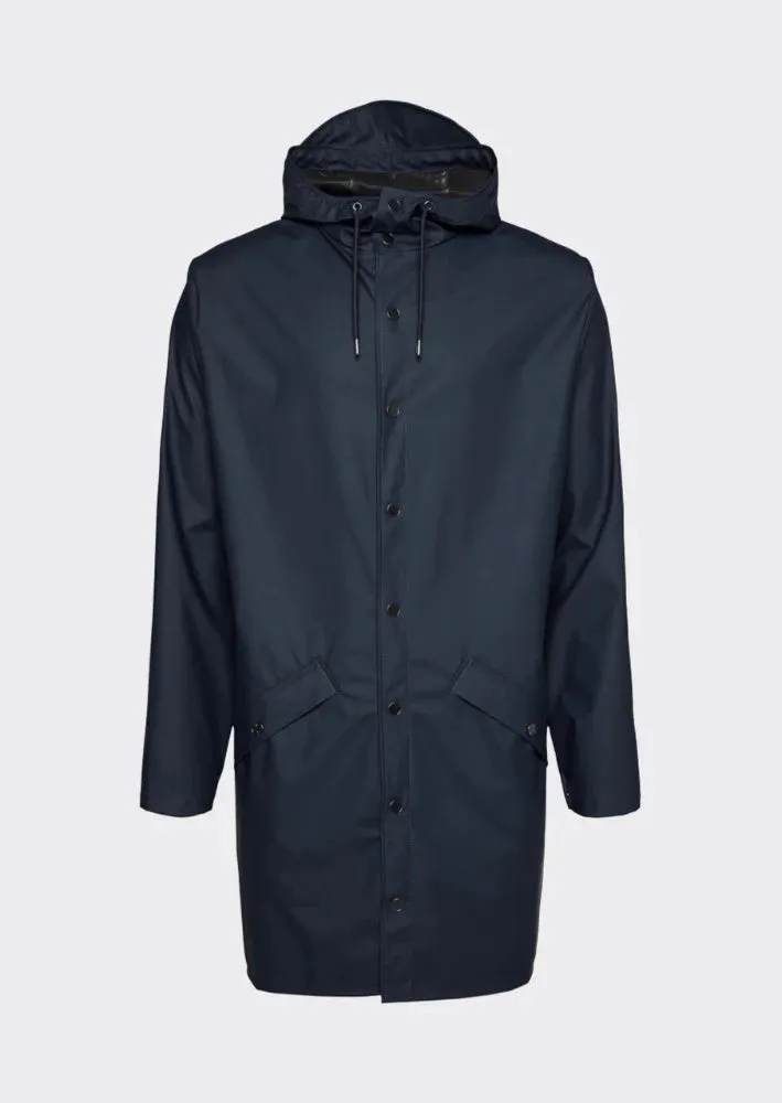 Rains Long Jacket Navy