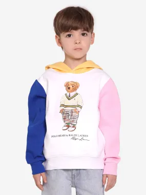 Ralph Lauren Boys Bear Hoodie in Multicolour