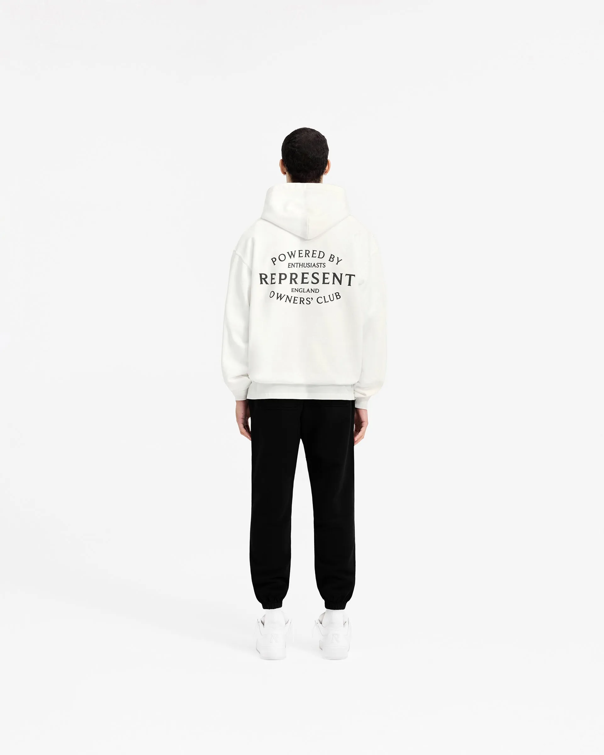 Represent Owners Club Stamp Hoodie - Flat White