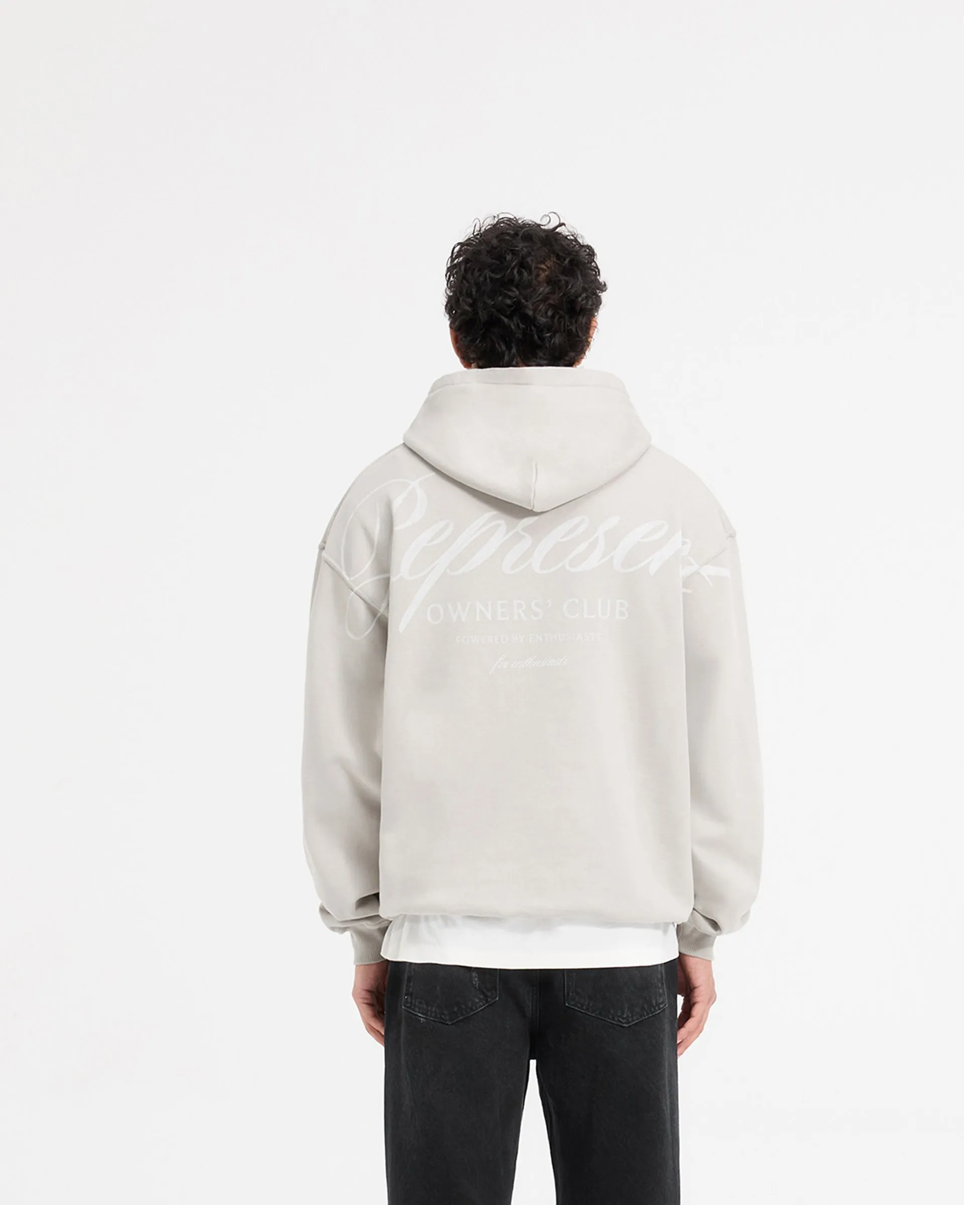 Represent X Ounass Owners Club Script Hoodie - Rock