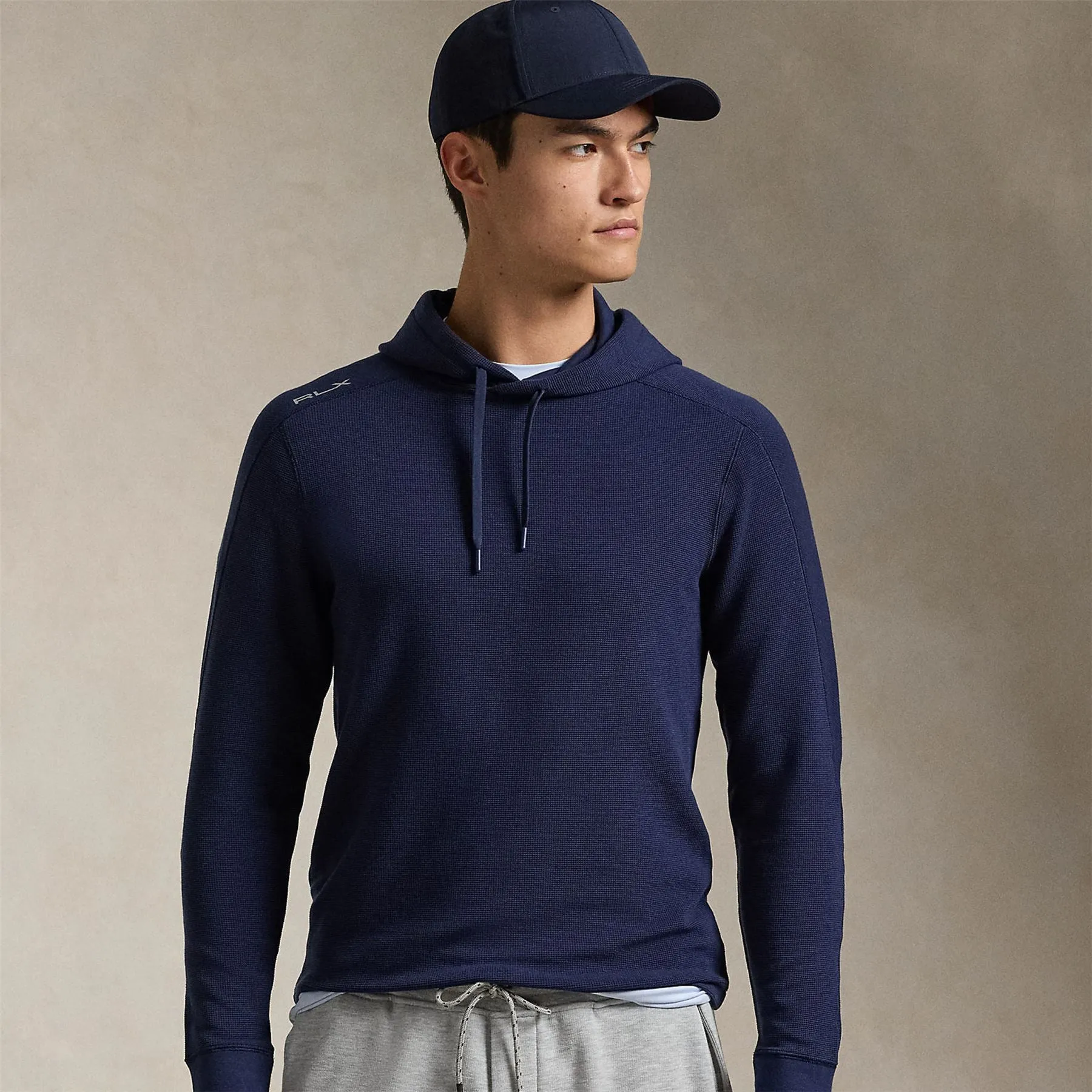 RLX Tech Waffle Hoodie Refined Navy - 2025