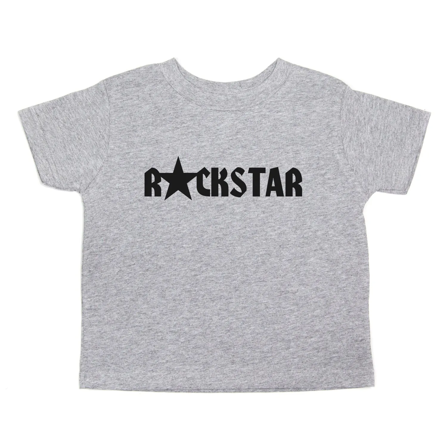 Rockstar Rock and Roll Unisex-Kids Toddler Short Sleeve T-Shirt