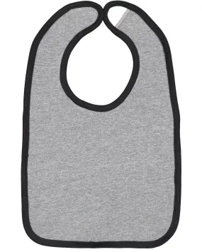 RS1004 Rabbit Skins Infant Contrast Trim Bib