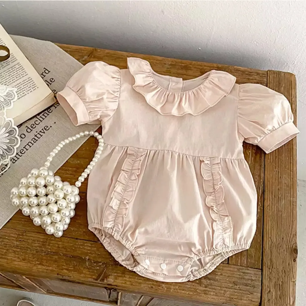 Ruffle Collar Baby Bodysuit