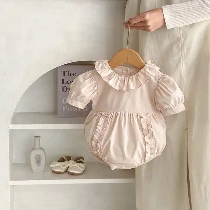 Ruffle Collar Baby Bodysuit