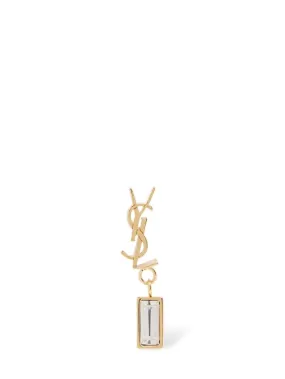 Saint Laurent   Monogram brass mono earring 