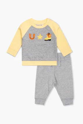 SALE - Embroidered Sweatshirt Track Pants Bundle_Giddy Up