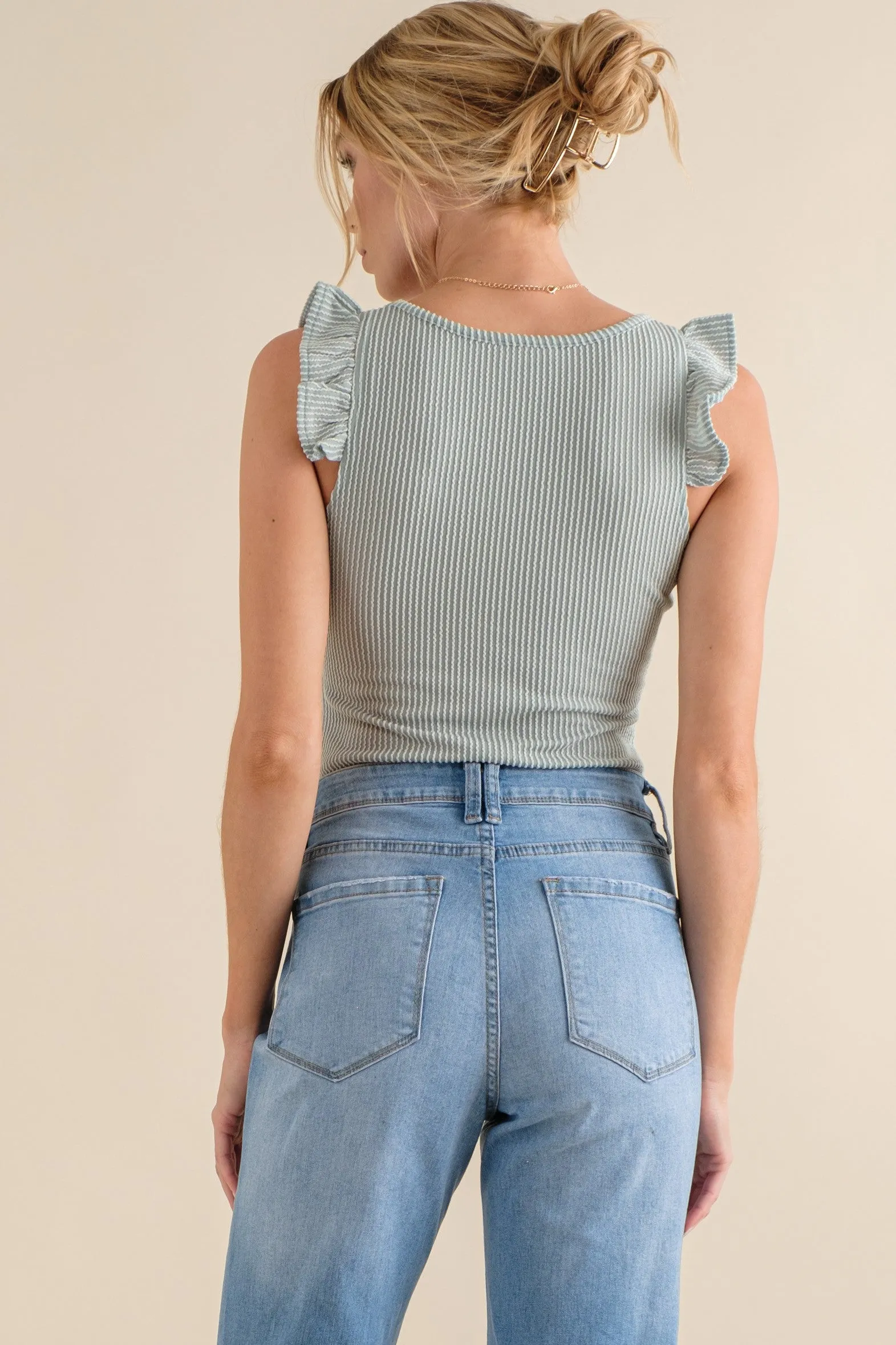 See How it Goes Bodysuit - Dusty Mint