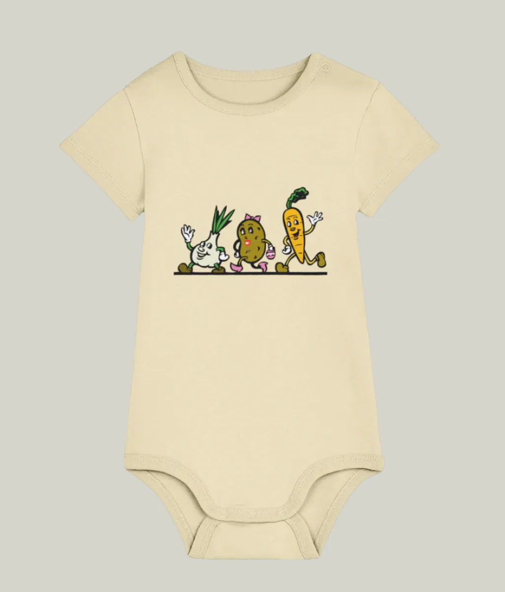 See'-soo Baby "Vegetables" 100% Organic Cotton Bodysuit