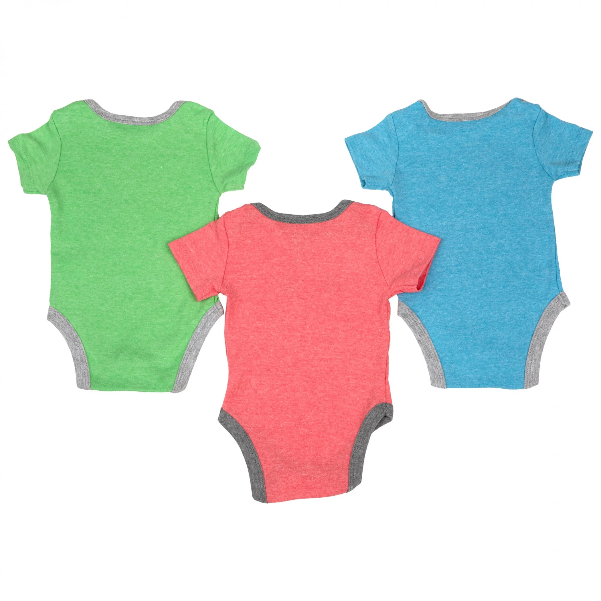 Sesame Street Elmo, Oscar, and Cookie Monster Infant Bodysuit 3-Pack