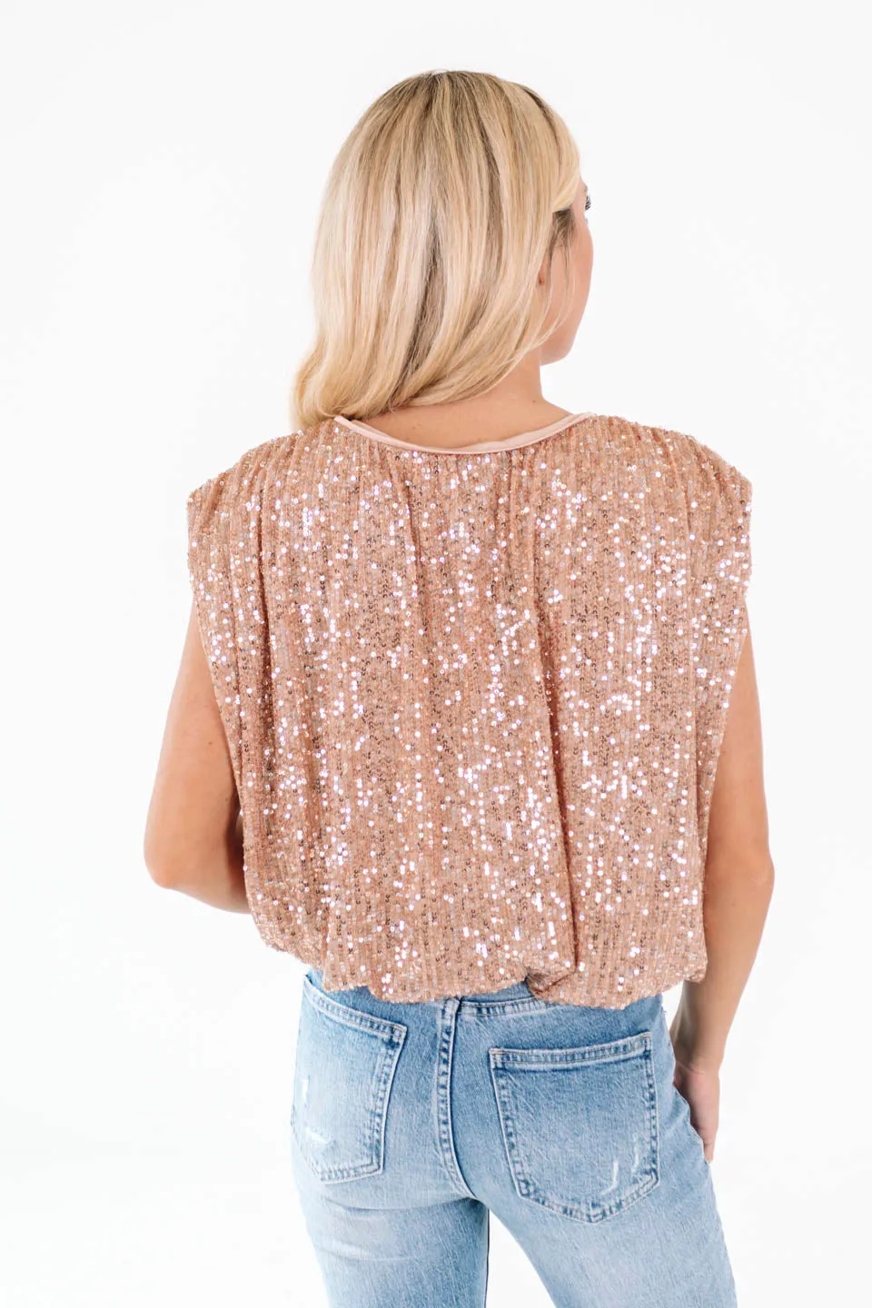 Shimmer And Shine Bodysuit - Rose Gold