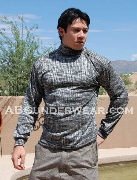 Silver Glimmer Turtleneck Shirt