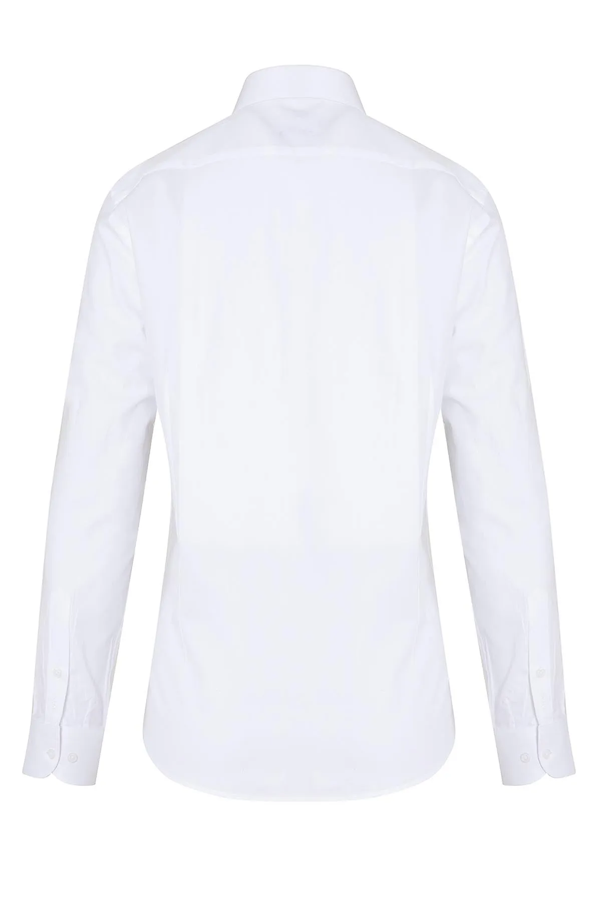 Slim Fit Cotton White Dress Shirt