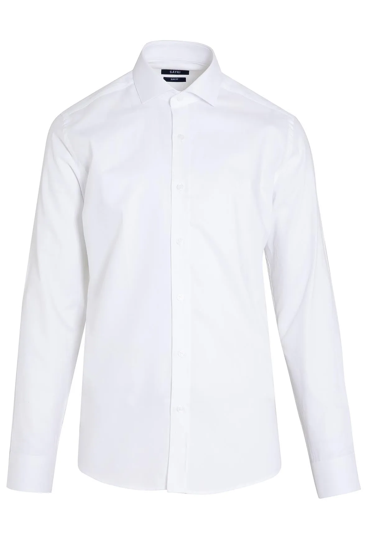 Slim Fit Cotton White Dress Shirt