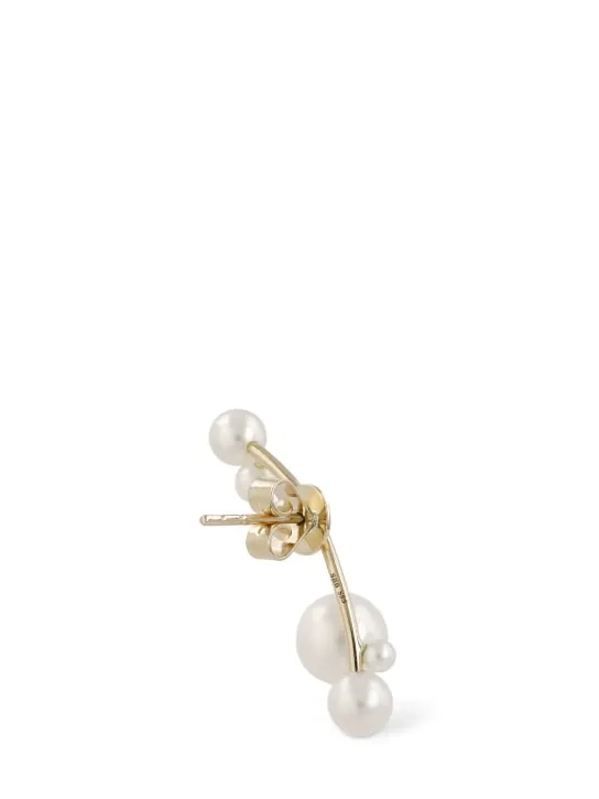 Sophie Bille Brahe   Stellari 14kt gold &amp; pearl mono earring 