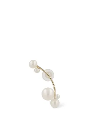 Sophie Bille Brahe   Stellari 14kt gold &amp; pearl mono earring 