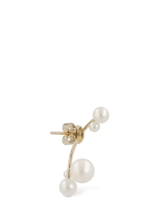 Sophie Bille Brahe   Stellari 14kt gold &amp; pearl mono earring 