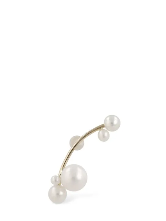 Sophie Bille Brahe   Stellari 14kt gold &amp; pearl mono earring 