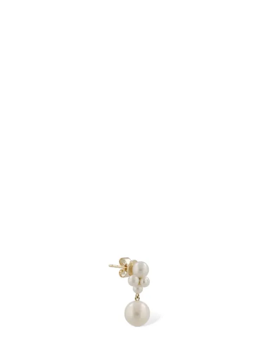 Sophie Bille Brahe   Thyra 14kt gold &amp; pearl mono earring 