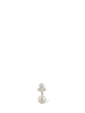 Sophie Bille Brahe   Thyra 14kt gold &amp; pearl mono earring 