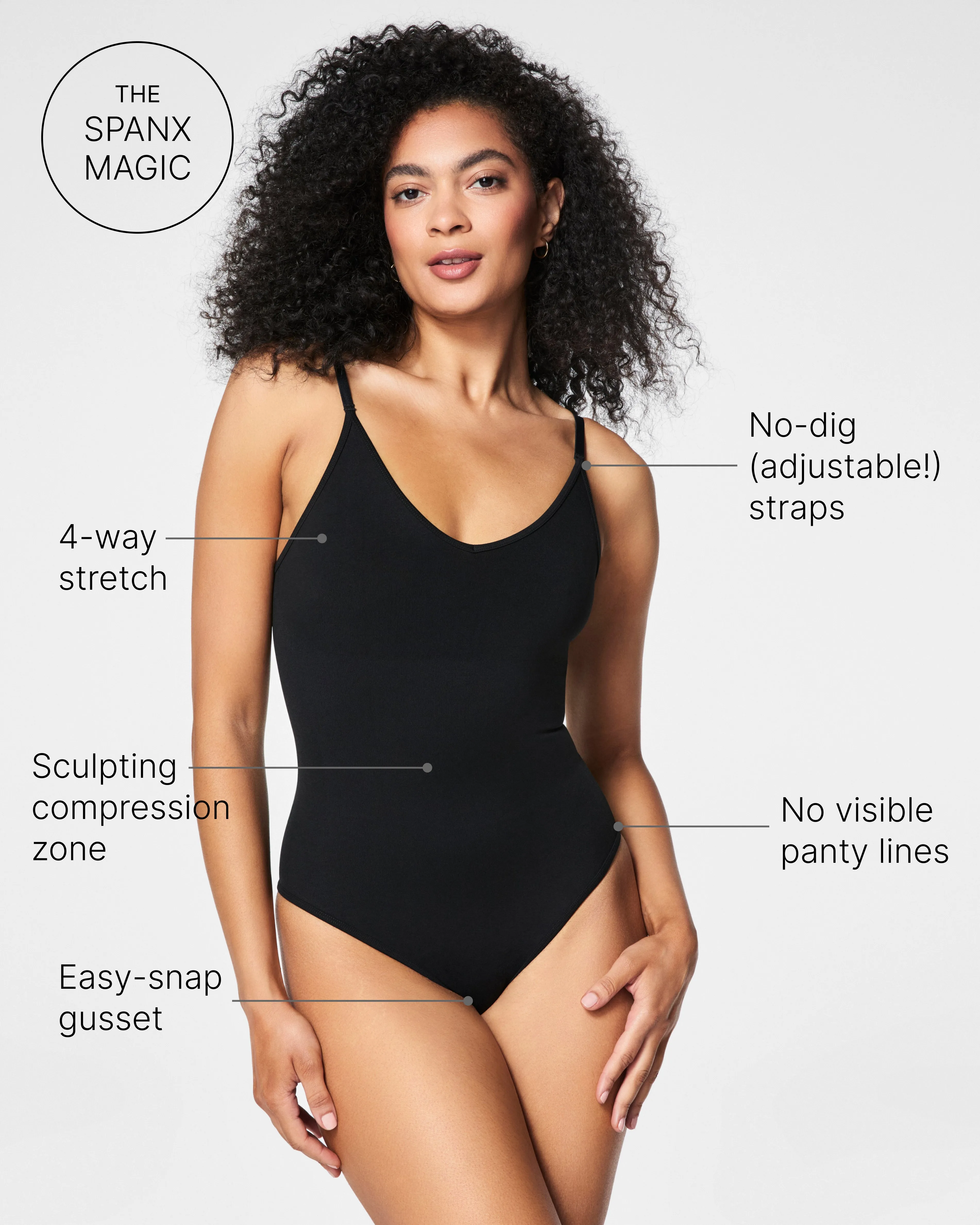 SPANXsculpt™ Seamless Power Thong Bodysuit