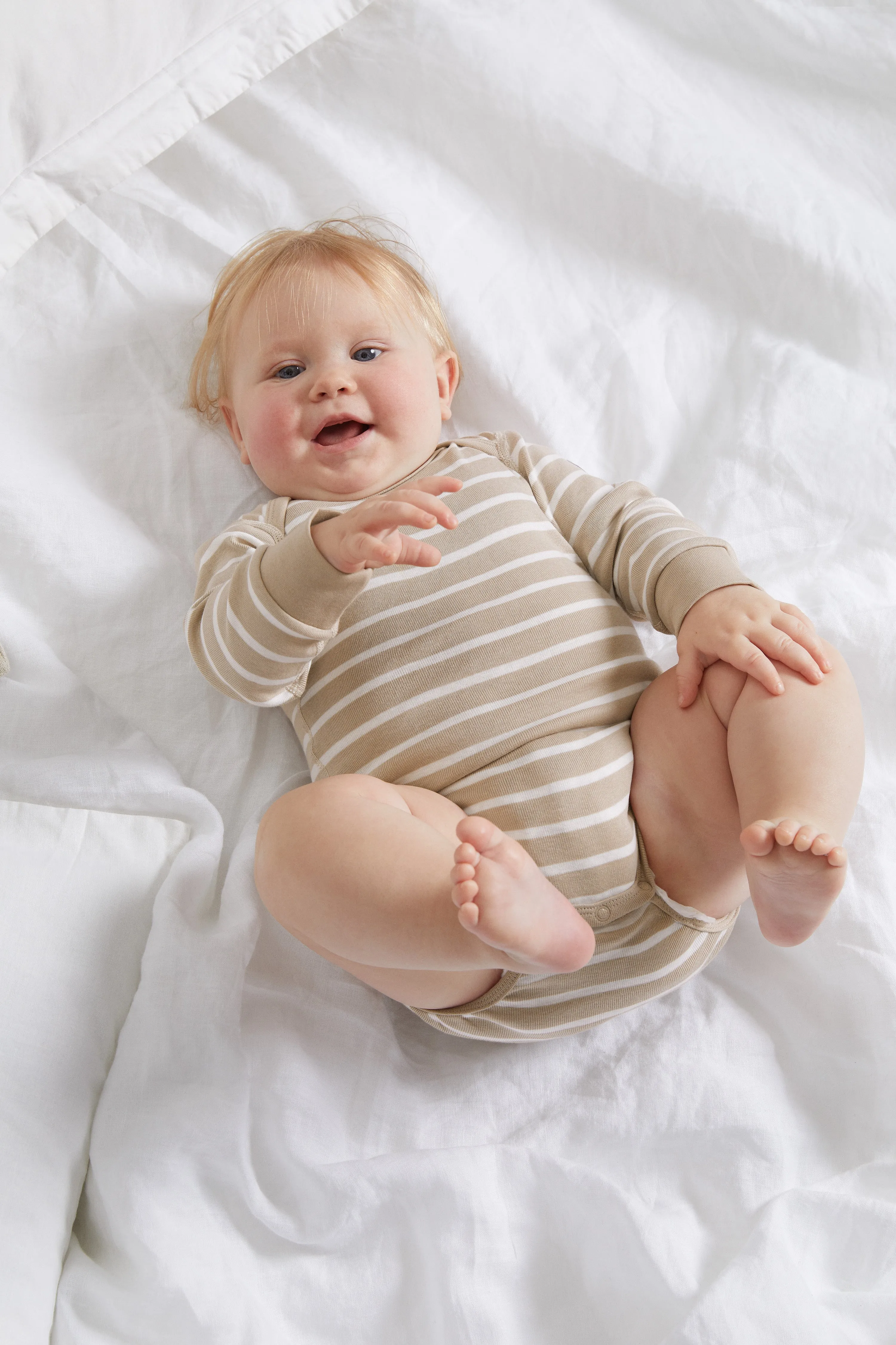 Striped Baby Babygrow