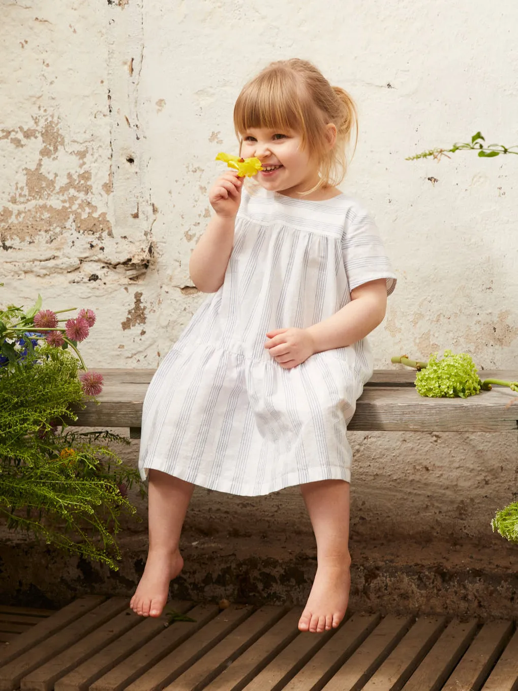 Striped Woven Kids Dress